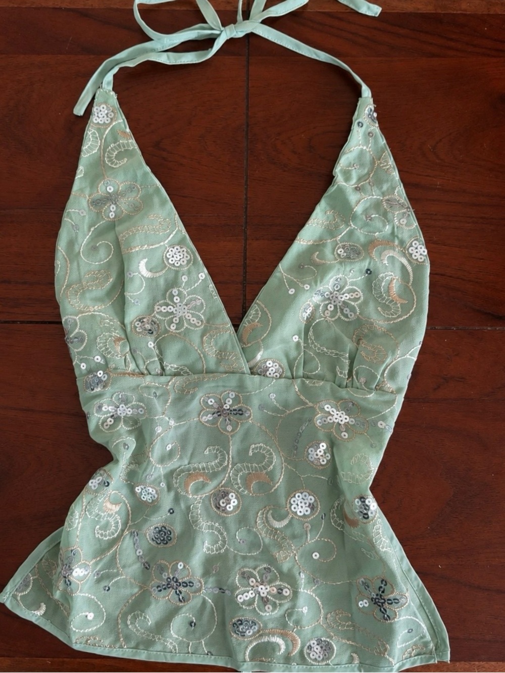 Seafoam Siren Halter Top